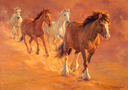 Hoofdafbeelding Running Horses